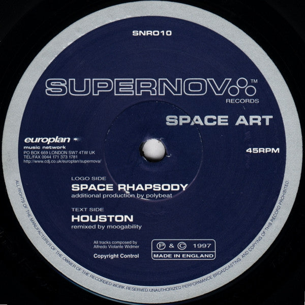 Space Art : Space Rhapsody / Houston (12")