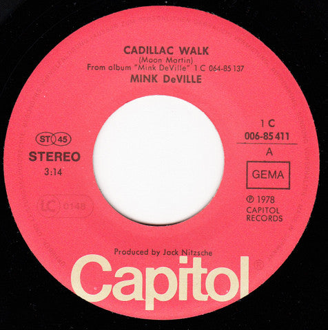 Mink DeVille : Cadillac Walk (7", Single)