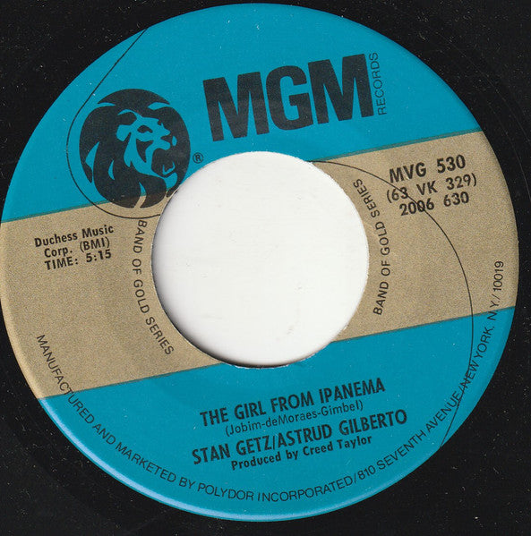 Stan Getz : The Girl From Ipanema / Desafinado (7", Single)