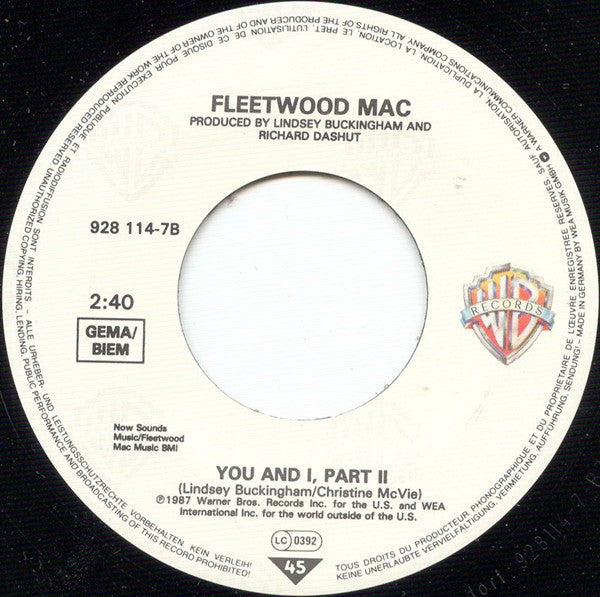 Fleetwood Mac : Family Man (7")
