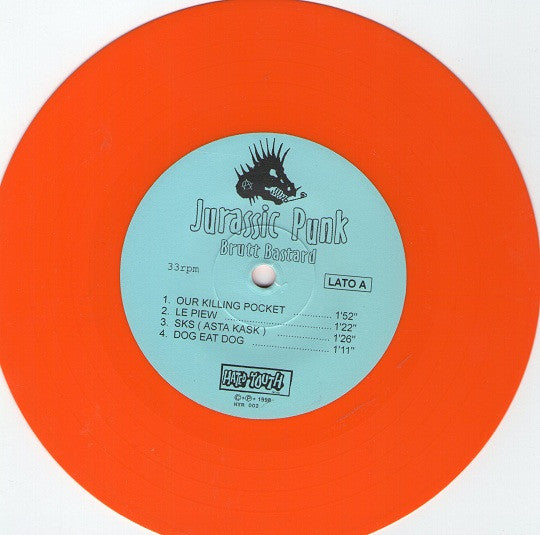 Jurassic Punk : Brutt Bastard (7", EP, Ora)
