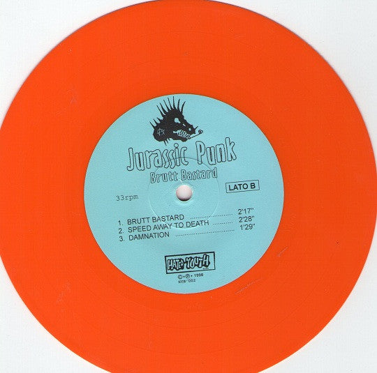 Jurassic Punk : Brutt Bastard (7", EP, Ora)