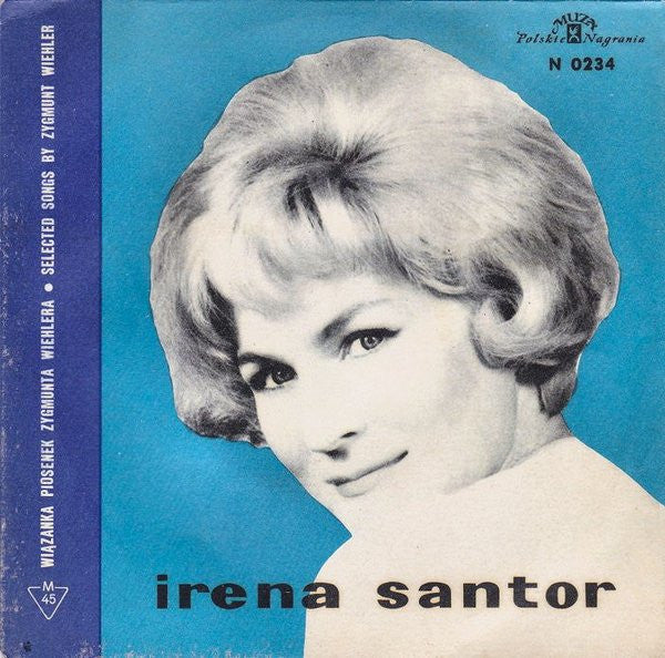 Irena Santor : Wiązanka Piosenek Zygmunta Wiehlera (7", EP, Mono)