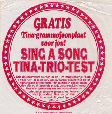 Various : Sing A Song '73 Tina-Trio-Test (Flexi, 7")