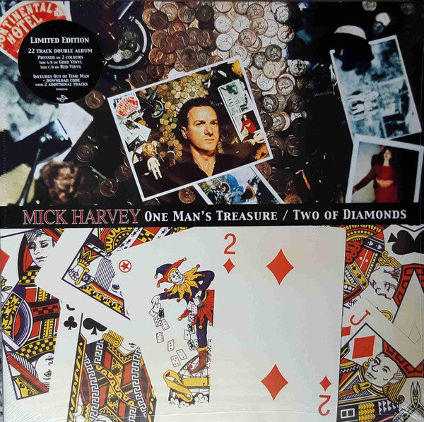 Mick Harvey : One Man's Treasure / Two Of Diamonds (LP, Album, RE, Gol + LP, Album, RE, Red + Album, C)