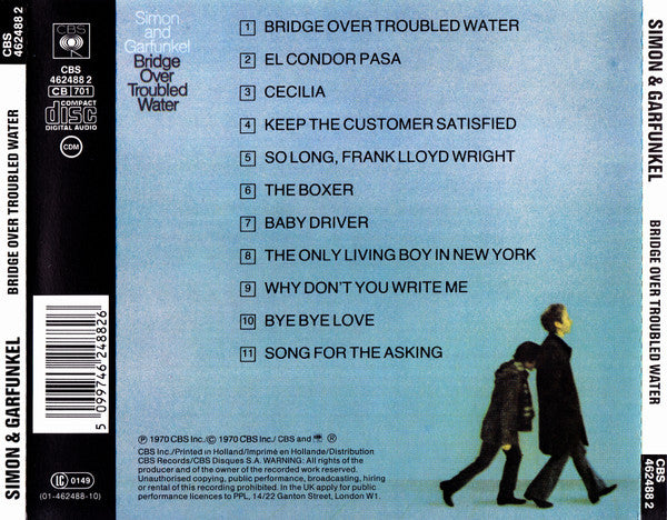 Simon & Garfunkel : Bridge Over Troubled Water (CD, Album, RE)