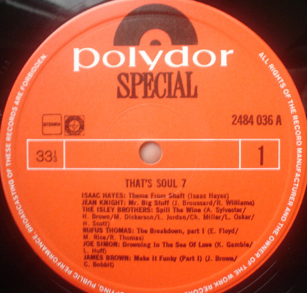Various : That's Soul 7 (LP, Comp)