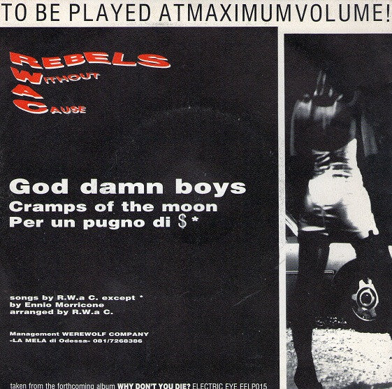Rebels Without A Cause : God Damn Boys (7", Single)