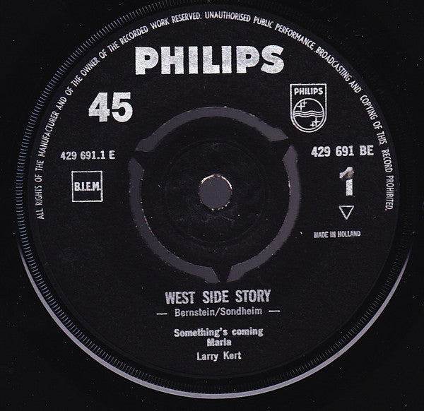 Leonard Bernstein : West Side Story (7", EP, Mono)
