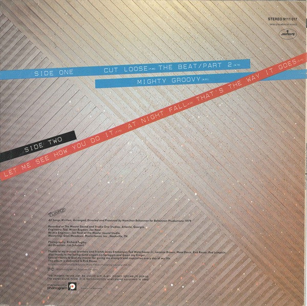Bohannon* : Cut Loose (LP, Album)