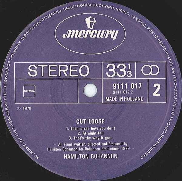 Bohannon* : Cut Loose (LP, Album)