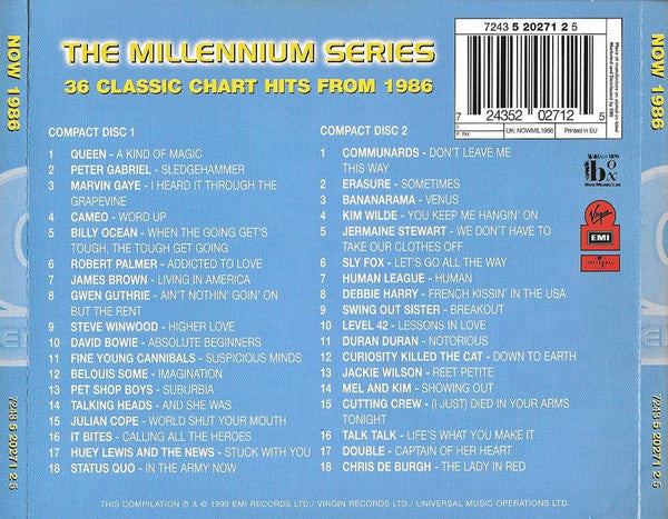 Various : Now That's What I Call Music! 1986: The Millennium Series (2xCD, Comp)
