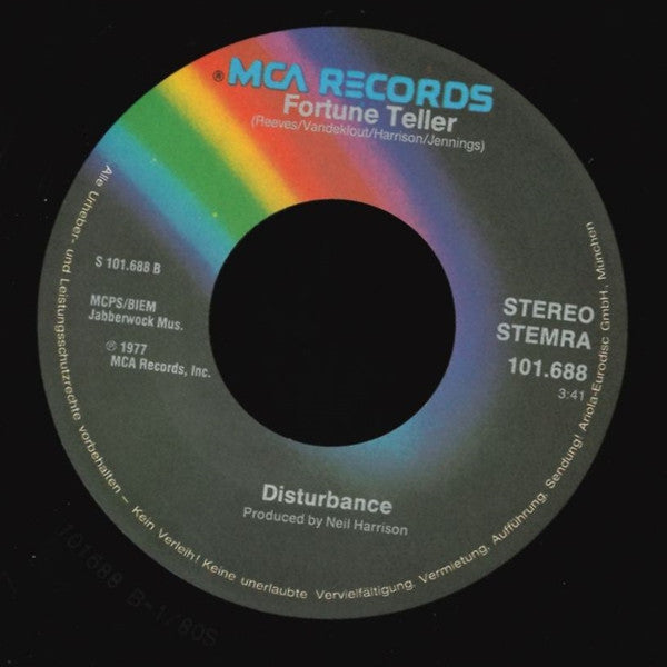 Disturbance (5) : Sneakin' Snaky (7", Single)