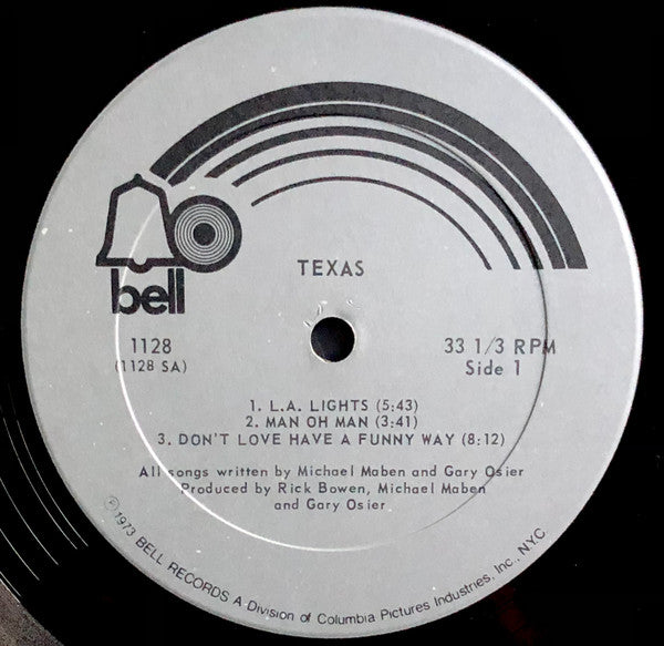 Texas (3) : Texas (LP, Album, PRC)