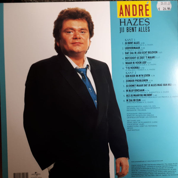 André Hazes : Jij Bent Alles (LP, Album, RE, tur)