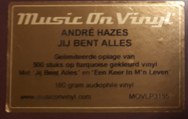 André Hazes : Jij Bent Alles (LP, Album, RE, tur)