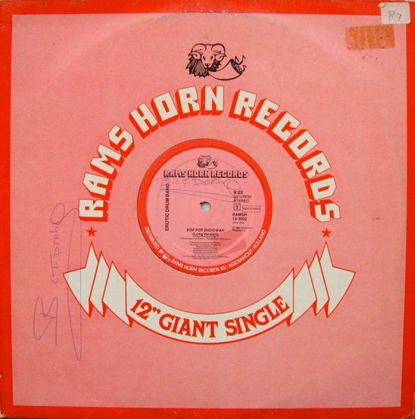 Erotic Drum Band : Pop Pop Shoo Wah (12", Single)
