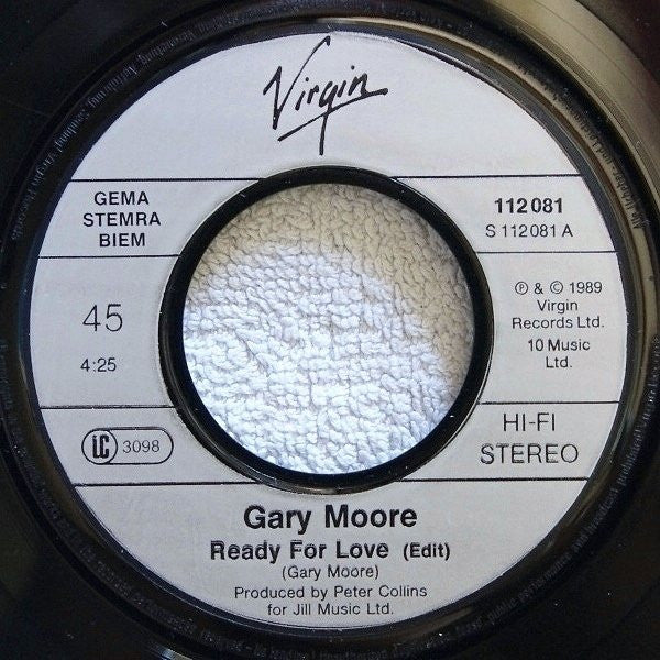 Gary Moore : Ready For Love (7", Single)