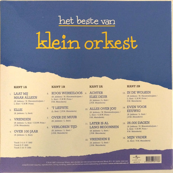 Klein Orkest : Het Beste Van (LP, Comp, RE, Blu + LP, Comp, RE, Yel)