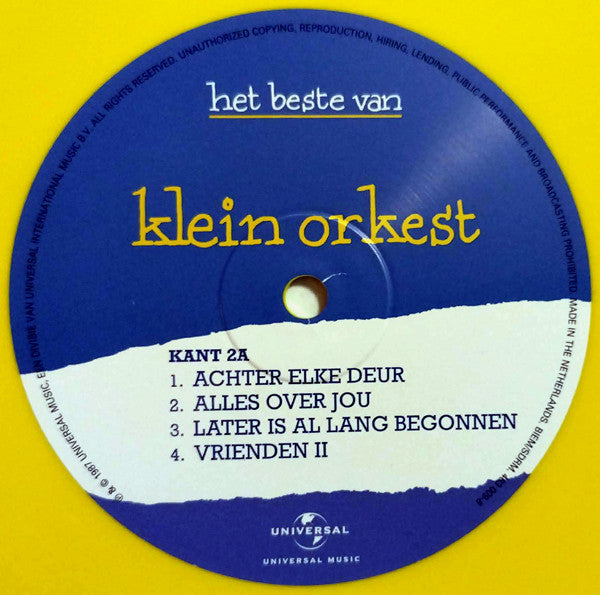 Klein Orkest : Het Beste Van (LP, Comp, RE, Blu + LP, Comp, RE, Yel)
