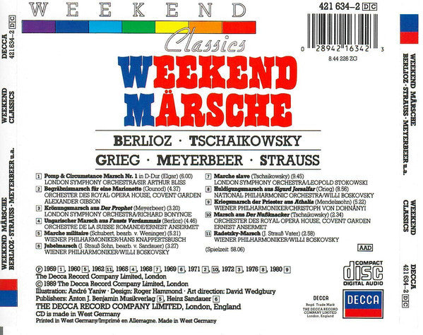 Berlioz*, Tschaikowsky*, Grieg*, Meyerbeer*, Strauss* : Weekend Märsche (CD, Comp)