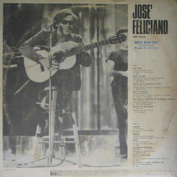 José Feliciano : Che Sará (LP, Comp)