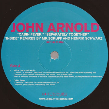 John Arnold : Cabin Fever / Separately Together / Inside Remixes (12")