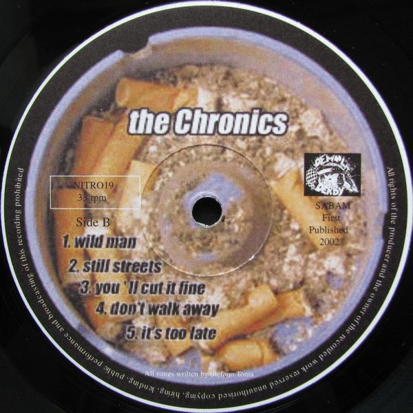 The Chronics (2) : It's Too Late (LP, Album)