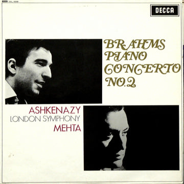 Johannes Brahms, Vladimir Ashkenazy, London Symphony Orchestra, Zubin Mehta : Piano Concerto No. 2 (LP, RE, RP, Nar)