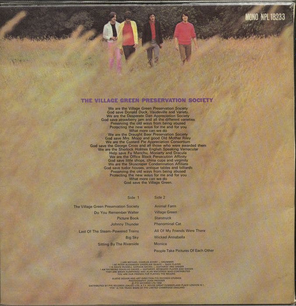 The Kinks : The Kinks Are The Village Green Preservation Society (LP, Album)