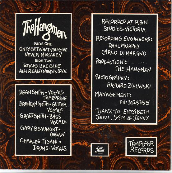 The Hangmen (8) : Only Get What You Give EP (7", EP, Ltd, RP, Gre)