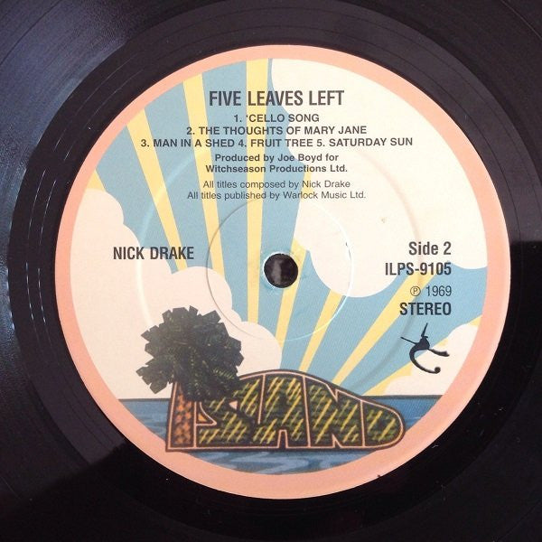 Nick Drake : Five Leaves Left (LP, Album, RE)