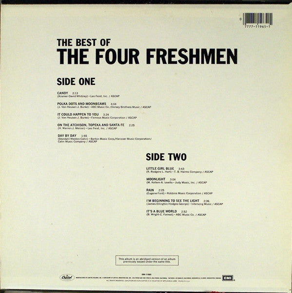 The Four Freshmen : The Best Of The Four Freshmen (LP, Album, Comp, RE)
