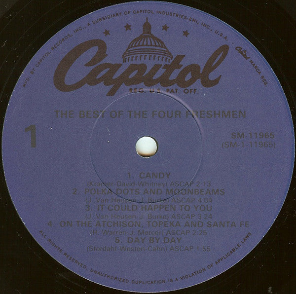 The Four Freshmen : The Best Of The Four Freshmen (LP, Album, Comp, RE)