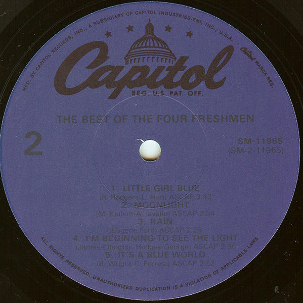 The Four Freshmen : The Best Of The Four Freshmen (LP, Album, Comp, RE)