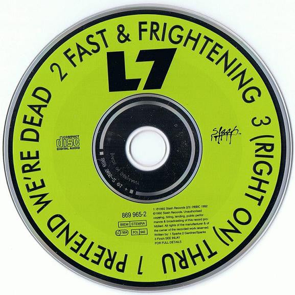 L7 : Pretend We're Dead (CD, Single)