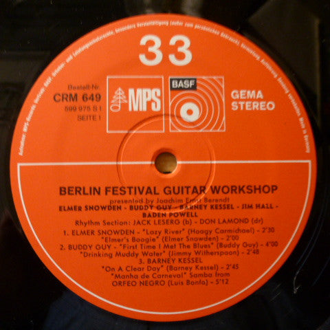 Various : Berlin Festival Guitar Workshop (LP, Album, RE)