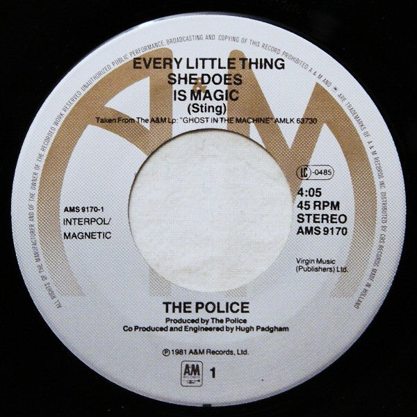 The Police : Every Little Thing She Does Is Magic (7", Single)