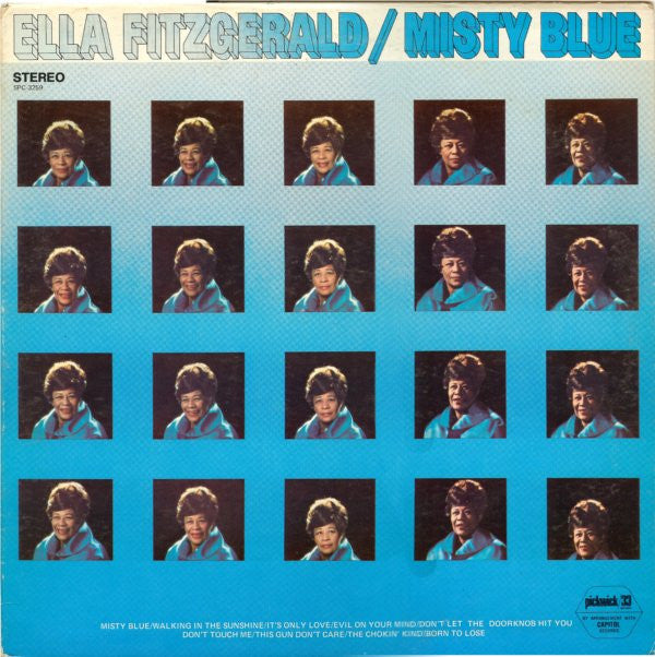 Ella Fitzgerald : Misty Blue (LP, Album, RE)