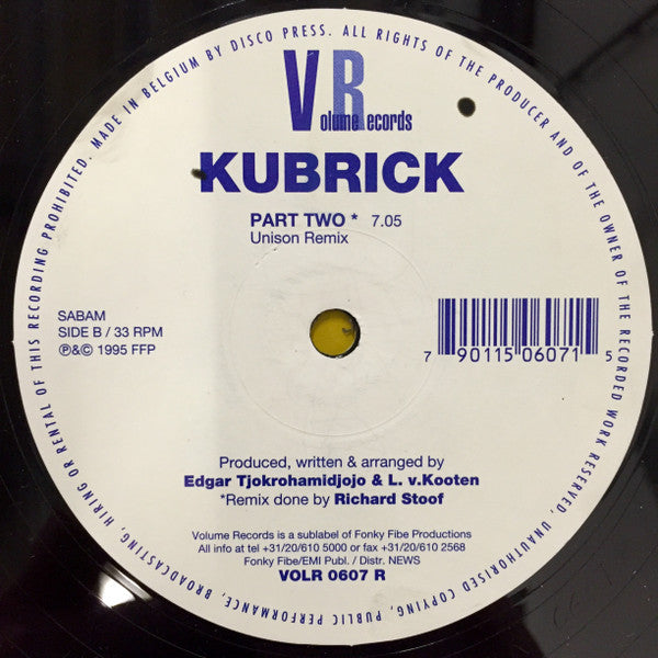 Kubrick : Love Vibration (Part Two) (12")