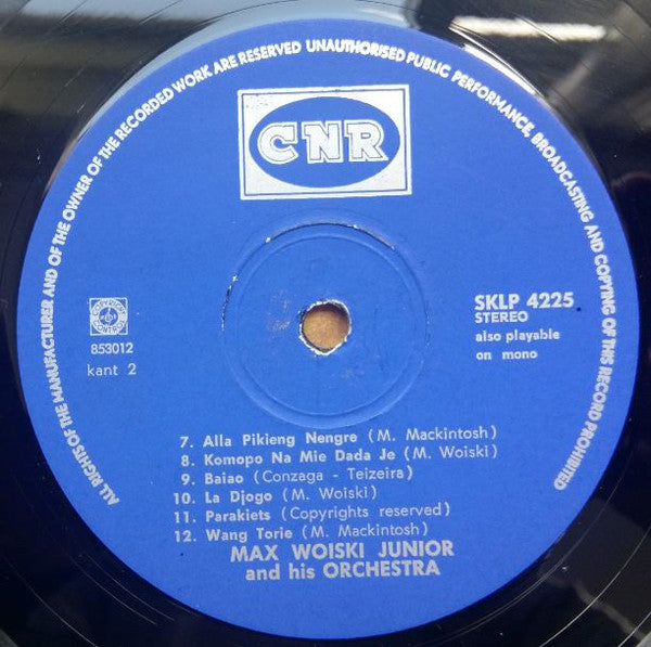 Max Woiski Junior* : Max Woiski Junior At The Tropicana, Amsterdam (LP)