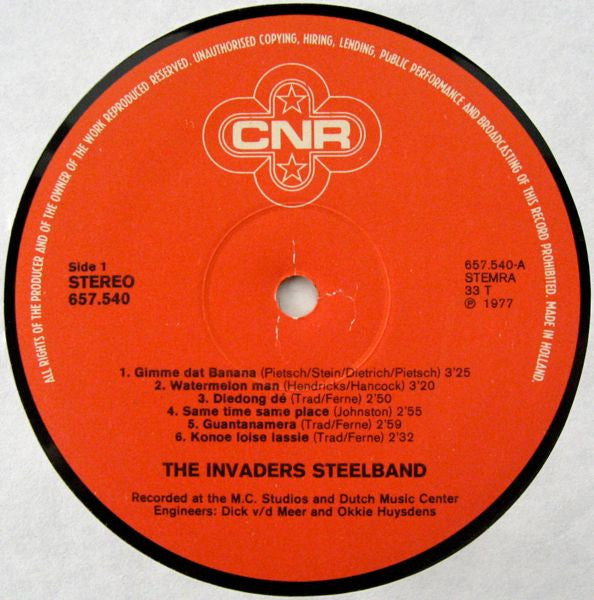 The Invaders Steelband : Gimme Dat (LP, Album)