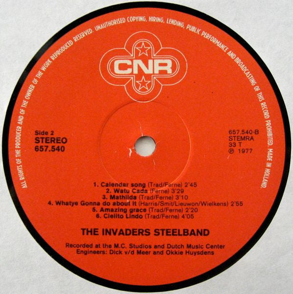The Invaders Steelband : Gimme Dat (LP, Album)