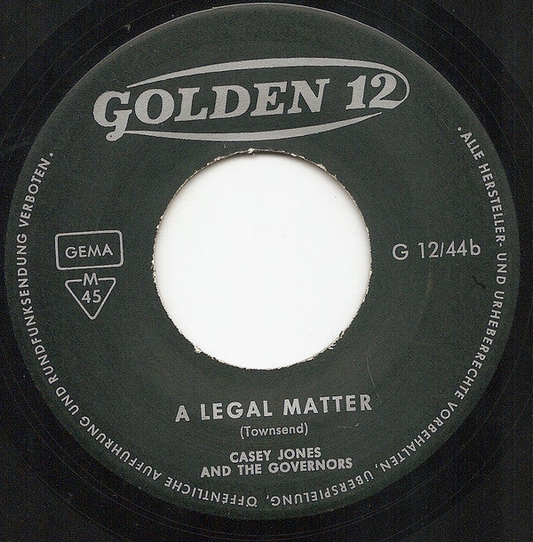 Casey Jones And The Governors* : Little Girl (7", Single, Mono)