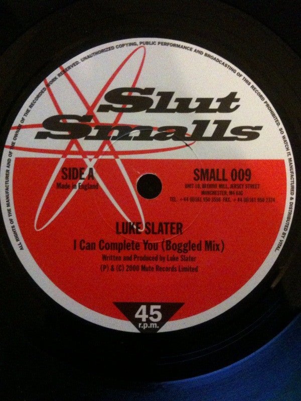 Luke Slater / Mina : I Can Complete You (Boggled Mix) / Girl Roc (7", Single, Ltd)