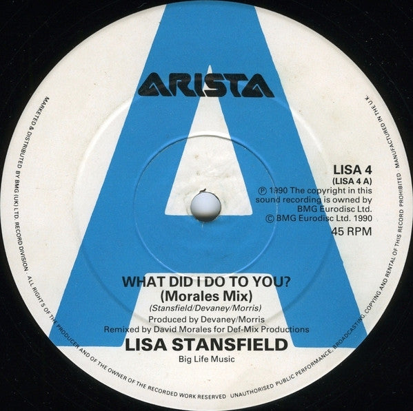 Lisa Stansfield : What Did I Do To You? (12", Promo)