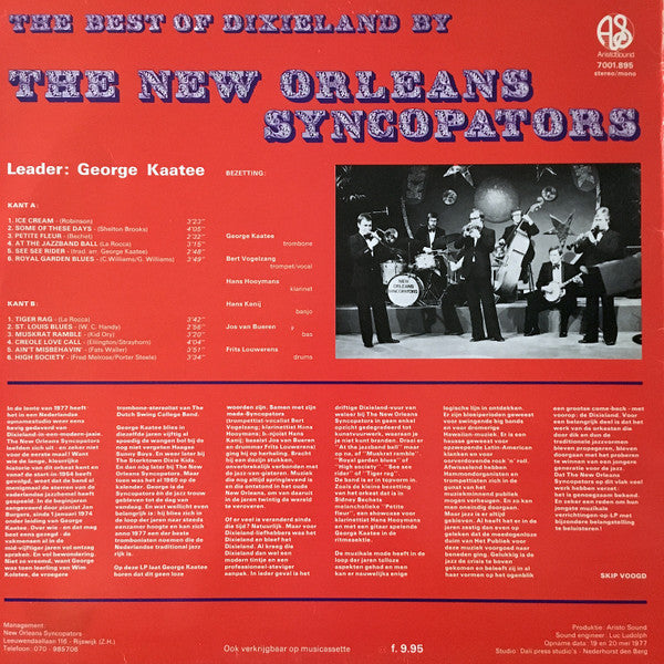 The New Orleans Syncopators : The Best Of Dixieland (LP, Album)