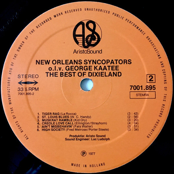 The New Orleans Syncopators : The Best Of Dixieland (LP, Album)