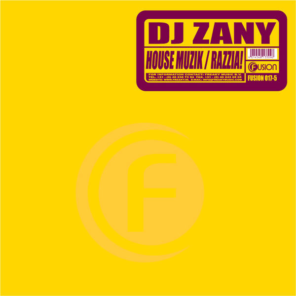 DJ Zany : House Muzik / Razzia! (12")