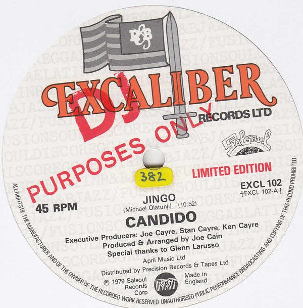 Candido : Jingo (12", Ltd, Promo)